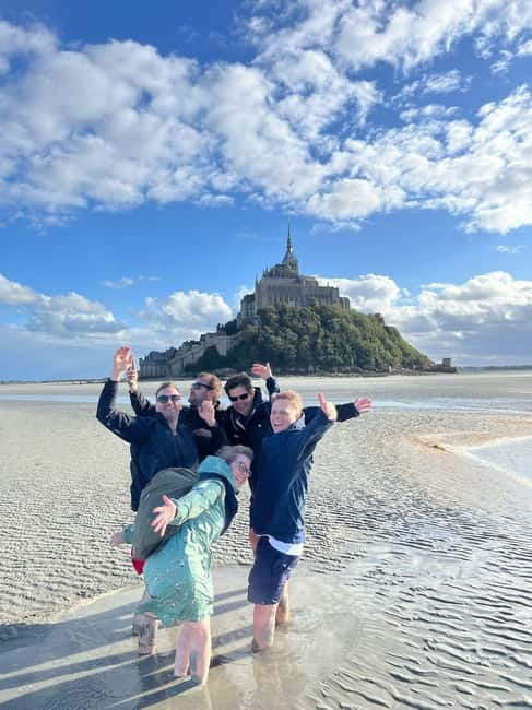 Bay of Mont Saint-Michel : Quicksands And Discovery - Walking barefoot beneath Mont Saint-Michel