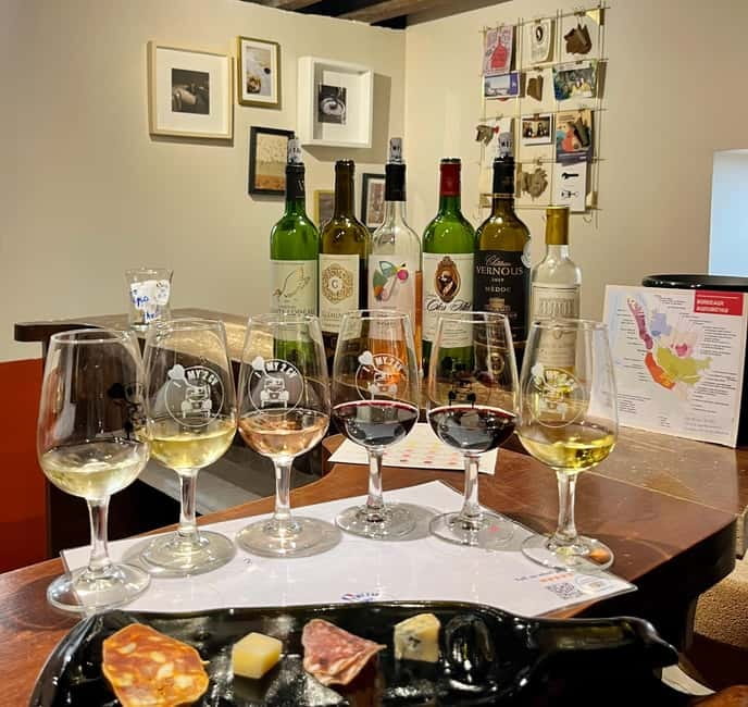 Bordeaux: Guided Bordeaux Wine Tasting Class with 6 Wines - Six glasses that make Bordeaux easier to understand