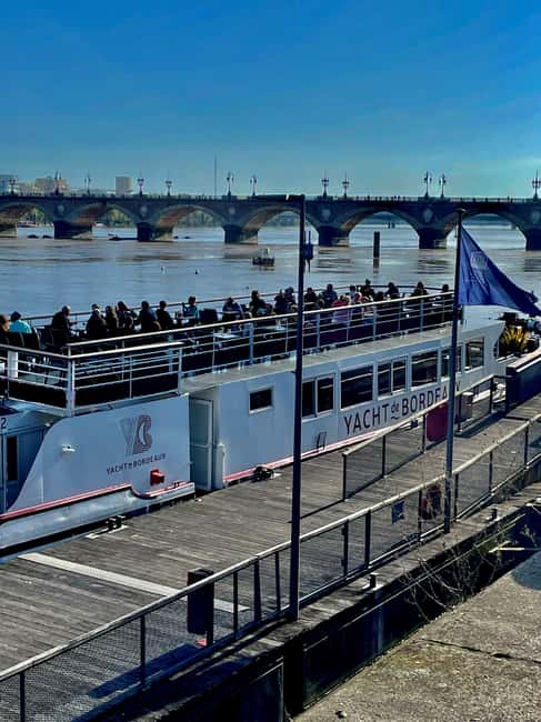 Bordeaux: River Garonne Cruise with Glass of Wine and Canelé - Wine, canelé, and the open bar