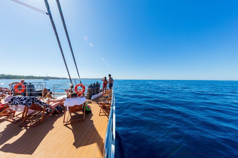 Cannes: Half-Day Catamaran Cruise with Lunch - A cold buffet lunch at about 1:00 PM