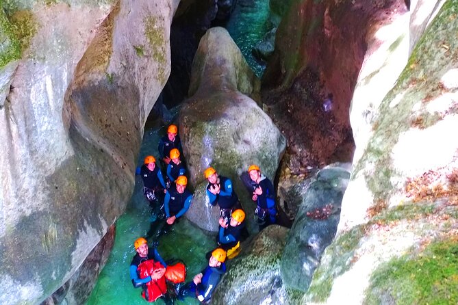 Canyoning Grenoble: the Furon canyon - The final run of jumps and slides