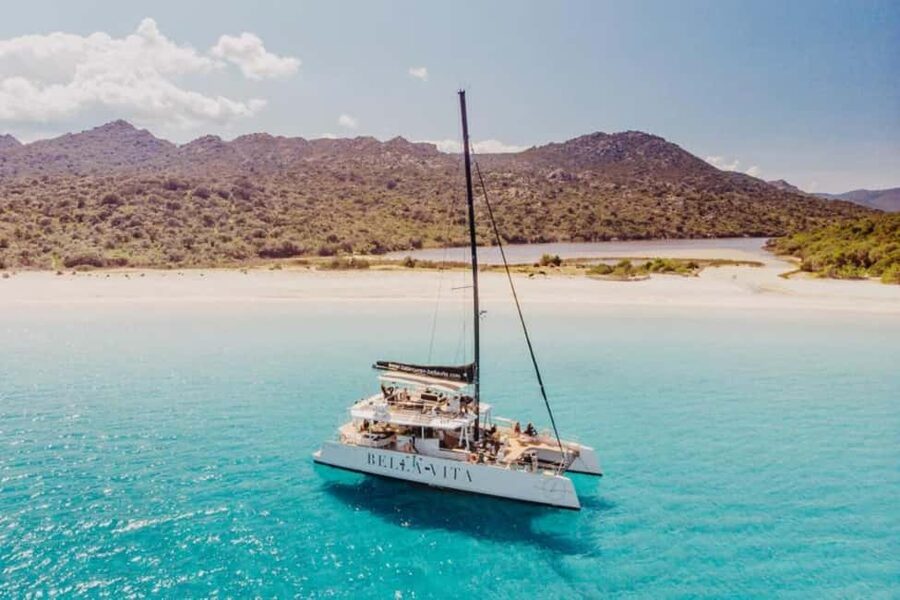 Catamaran day excursion - Sailing toward Corsica’s Agriates Desert