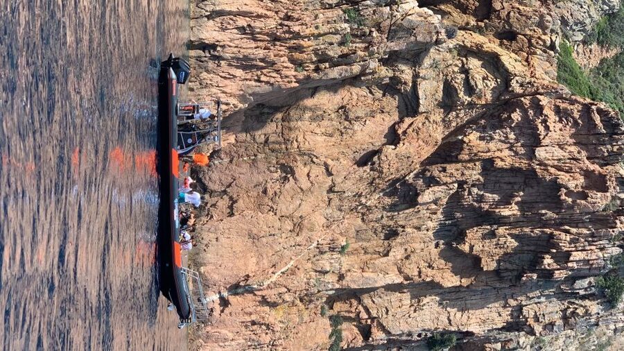 Corsica: Piana Calanques and Caves by Boat - Boarding at the port beside Calypso Hotel