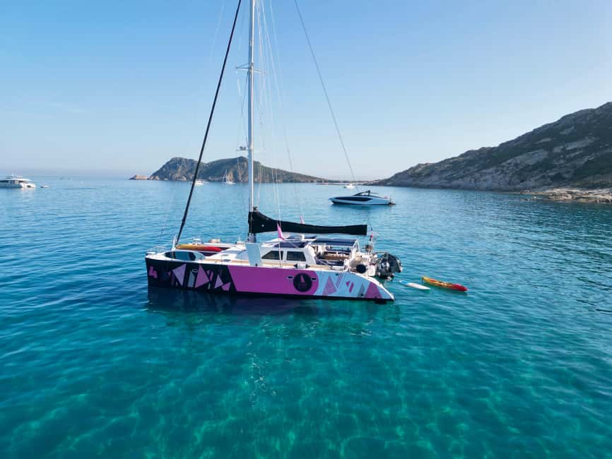 Côte d'Azur: Evening Catamaran Cruise with Aperitif - Boarding near Saint-Tropez or Cavalaire