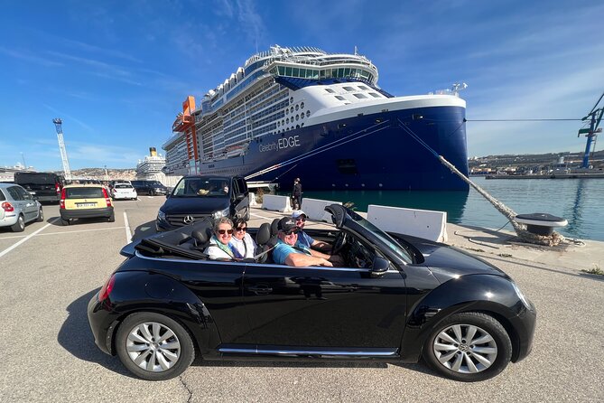 Drive by cabriolet from Marseille cruise port to cassis - Understanding the Calanques National Park