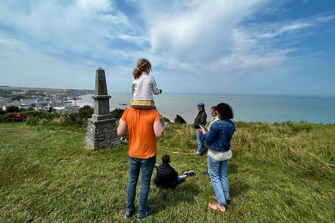 From Bayeux: 2-hour private sidecar tour in Normandy - The American sector: Port-en-Bessin and Omaha Beach