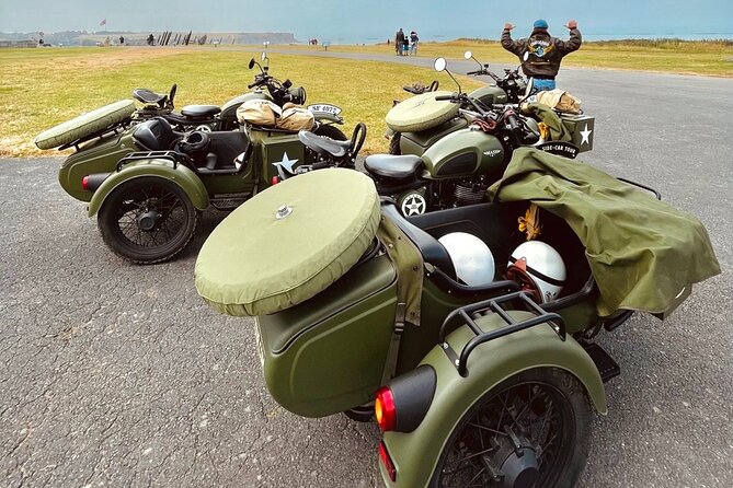 From Bayeux: 2-hour private sidecar tour in Normandy - The American Cemetery and its time limit