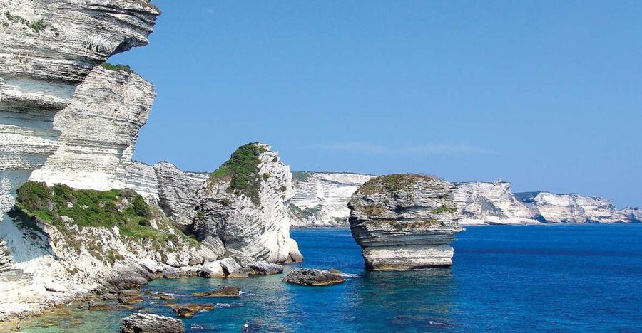 From Bonifacio: Cruise of the Cliffs and the Lavezzi Islands - Pointe St Antoine and Napoleon Cave from the sea