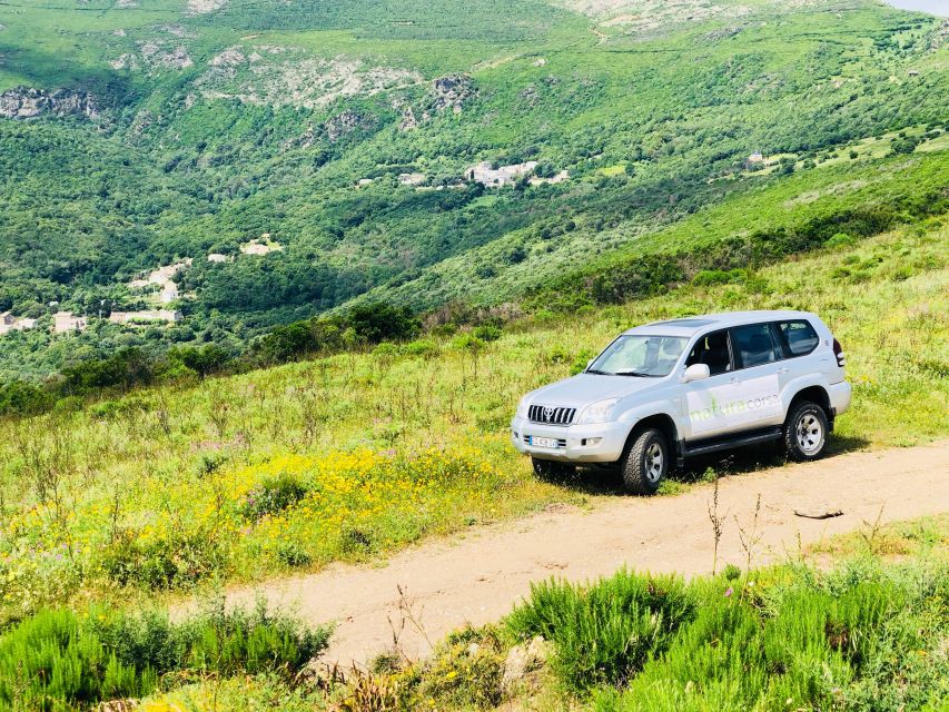 From Calvi: 4x4 Day Tour Mountain & Agriates' Saleccia Beach - Starting with Corsica’s big sea views
