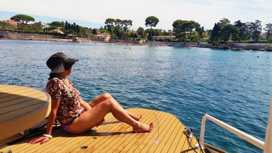 From Juan les Pins: Private French Riviera Solar Boat Cruise - What the guide adds to the experience