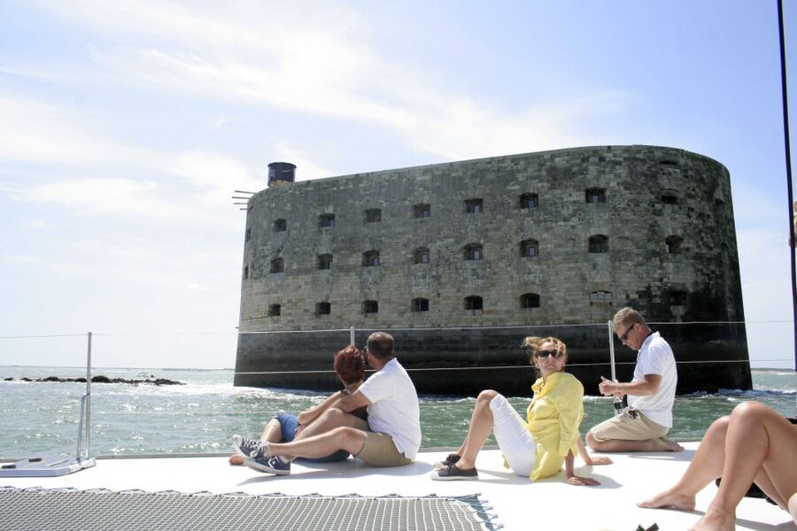 From La Rochelle: Sailing Cruise to Fort Boyard - Sailing out from La Rochelle’s old harbor