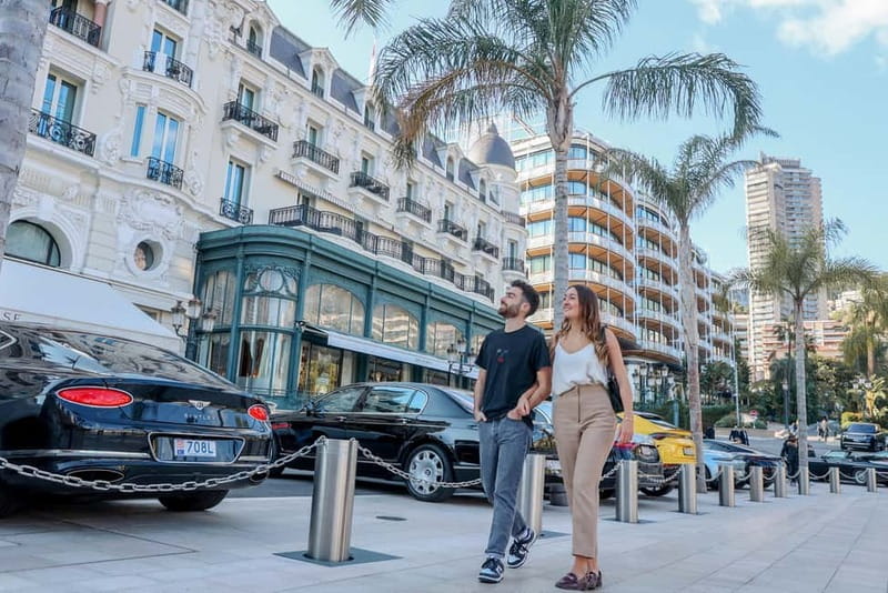 From Nice: Monaco, Monte Carlo and Eze Afternoon Tour - The Monaco Grand Prix circuit from the minibus