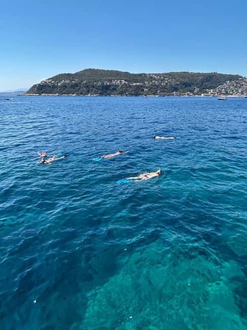 From Nice: Villefranche Bay Swimming & Snorkeling Boat Tour - Snorkeling is casual, not a guided marine tour