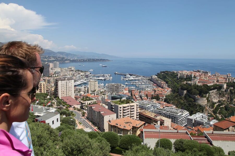 Full-Day Small Group Tour to Monaco and Eze - The Moyenne Corniche starts with the Riviera from above