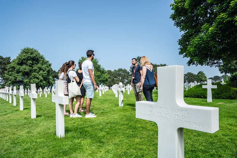 Guided Tour of the Landing Sites and the Memorial of Caen - The American Cemetery at Colleville-sur-Mer