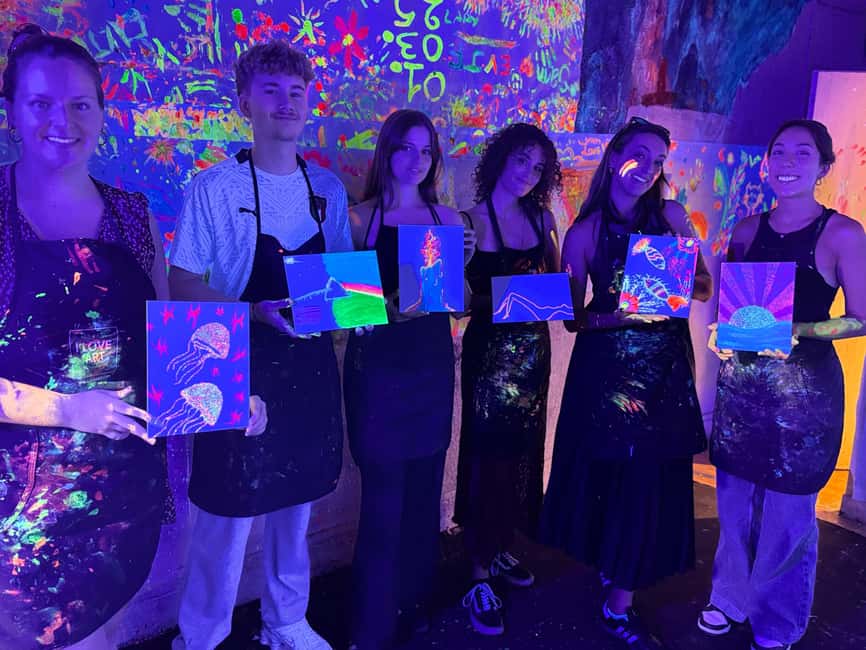 Lyon : Neon painting in an artist's studio - gallery - Is $46 a fair price?