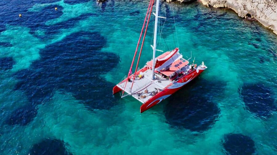 Marseille : Calanques Catamaran Cruise with Lunch & Wine - Riou Island: the first major stop