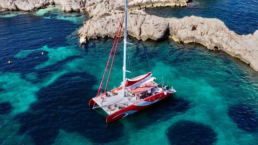 Marseille : Calanques Catamaran Cruise with Lunch & Wine - The quieter stop and Sugiton