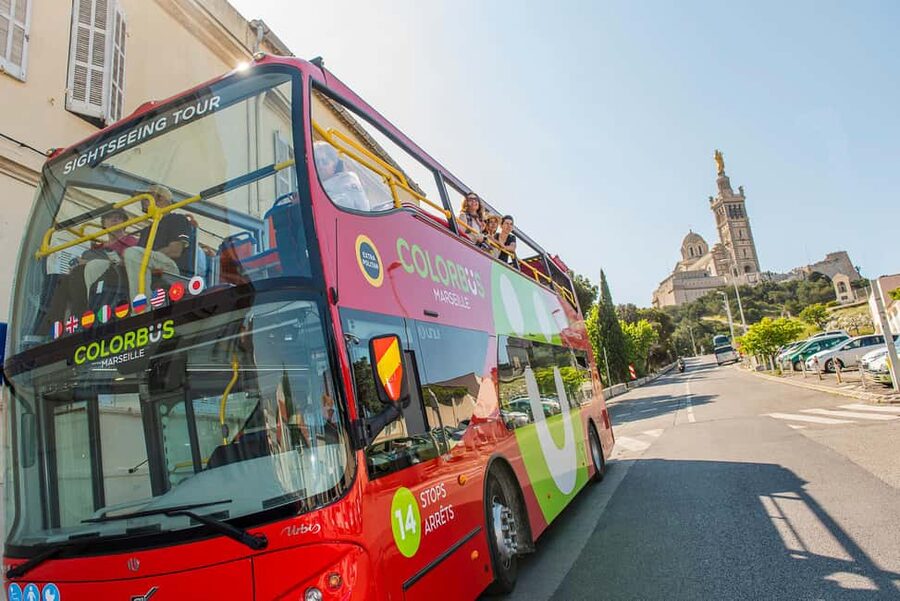 Marseille: City Sightseeing Hop-On Hop-Off Bus Tour - Notre-Dame de la Garde and the city view