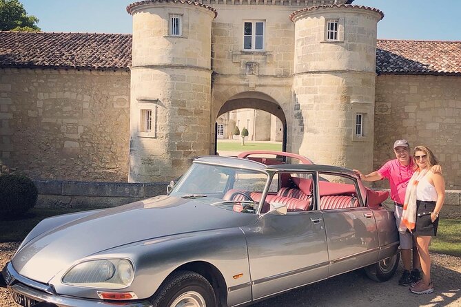 Médoc luxury wine tour aboard a Citroën DS Limousine Convertible - Beychevelle and the grand château style