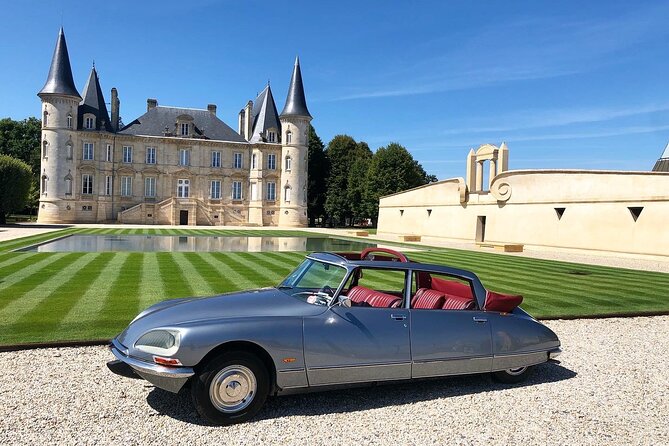 Médoc luxury wine tour aboard a Citroën DS Limousine Convertible - Margaux, elegance, and the château road