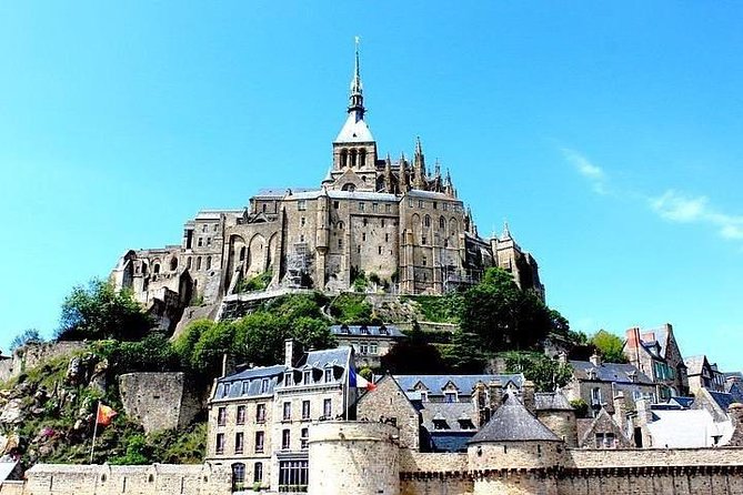 Mont St Michel Full Day Tour with a National Guide from Bayeux - Touring the Abbey above the bay
