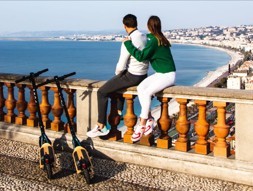 Nice: Must-Sees Electric Scooter Tour - The #ILoveNICE sign and the ride back