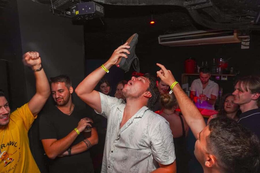 Nice: Party Bar Crawl with Club VIP, 6 Shots, and Games - Six shots and responsible pacing