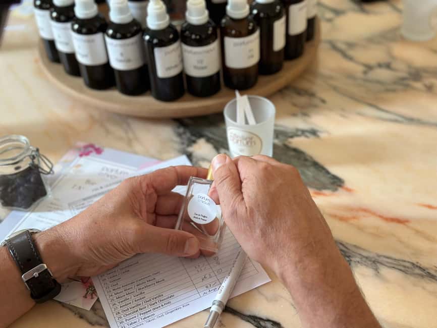 Nice: Perfume Creation Workshop - Taking home a 30 ml bottle and keeping the formula