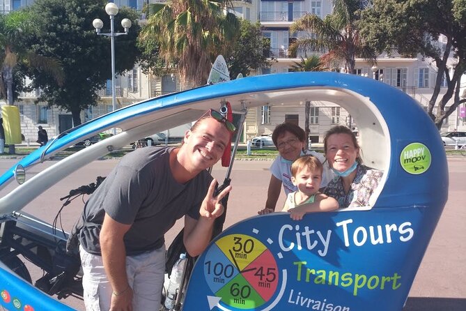 Nice: private guided Tour by electric taxi bike - Pickup, timing, and practical details