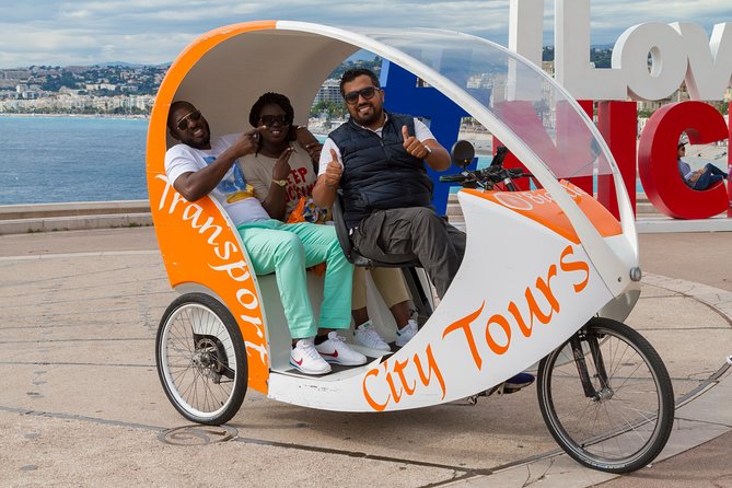 Nice: Visit of Nice by electrically assisted bike taxi 1 hour. - Port Lympia and Place Garibaldi