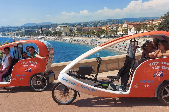 Nice: Visit of Nice by electrically assisted bike taxi 1 hour. - Paillon Walk, Massena High School, and the way back