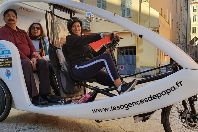 Nice: Visit of Nice by electrically assisted bike taxi 1 hour. - Old Nice, Socca, and the lanes around Place Rossetti