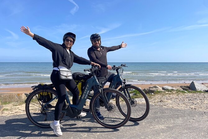 Normandy Guided E-bike tour to Omaha Beach / private tour - Leaving Bayeux by backroads