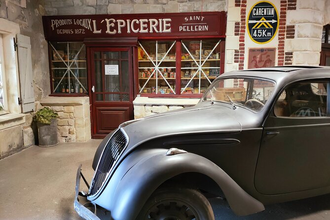 Normandy Victory Museum admission ticket - Vehicles outside, from jeeps to a Sherman