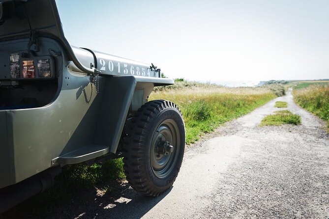 Normandy WW2 British Jeep Tour - Arromanches and the Mulberry harbor remains