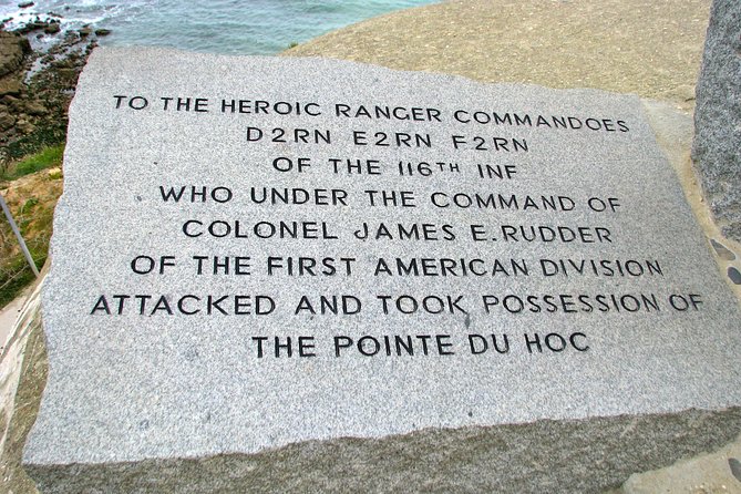 Omaha Beach D-Day Experience - Afternoon group tour from Bayeux - Pointe du Hoc: standing where the Rangers climbed