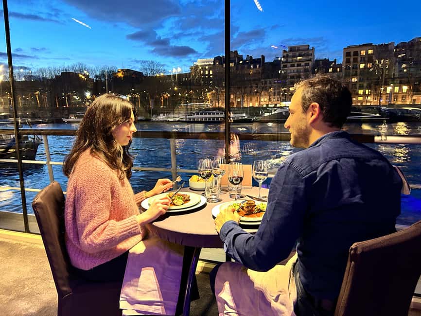 Paris: 3-Course-Dinner Cruise with Wine on the Seine River - How the Glass Canopy Changes the View