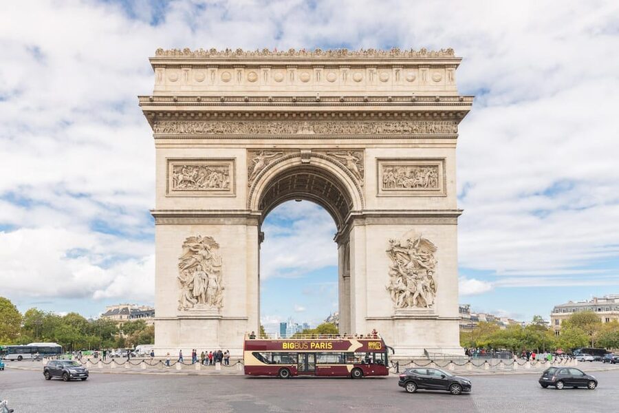 Paris: Arc de Triomphe Ticket & Big Bus Hop-on Hop-off Tour - Louvre, Notre Dame, and Musée d’Orsay