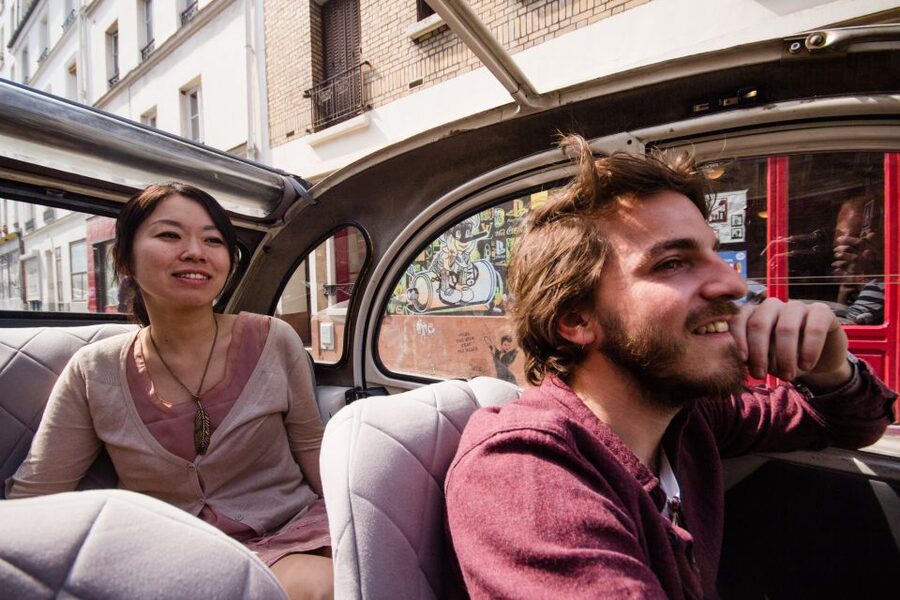 Paris: Classic Sites Tour by Vintage Citroen 2CV - Champs Elysées and the Arc de Triomphe
