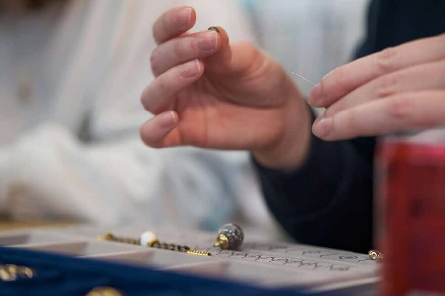 Paris: Custom Souvenir Bracelet Workshop - The finished bracelet and gift packaging