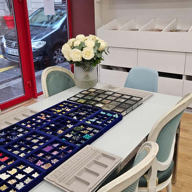 Paris: Custom Souvenir Bracelet Workshop - Choosing stones, colors, letters, and accessories