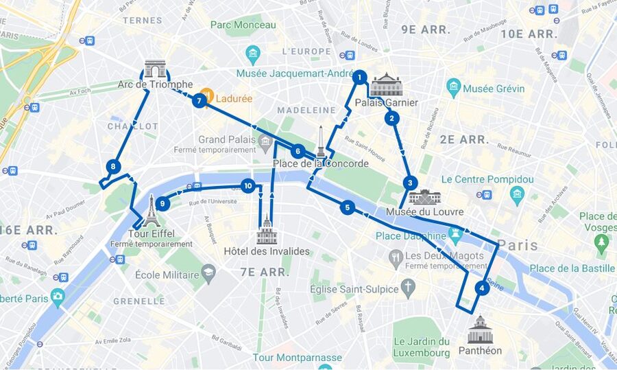 Paris: Discovery Hop-On Hop-Off and Paris by Night Tour - Trocadéro, the Eiffel Tower, and the best photo stop