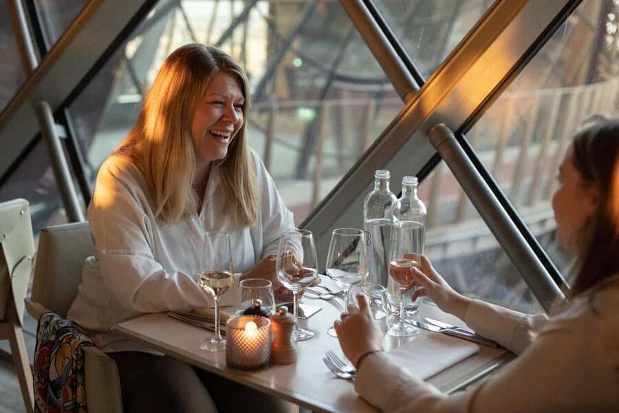 Paris: Early Dinner at Madame Brasserie in the Eiffel Tower - Exploring the first floor after dessert
