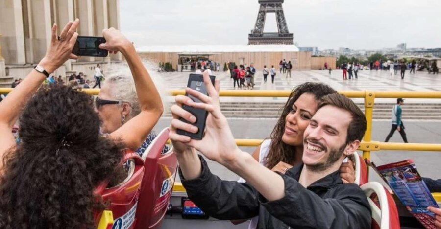 Paris: Eiffel Tower, Hop-On Hop-Off Bus, Seine River Cruise - The open-top bus route, from the Eiffel Tower to Opéra Garnier
