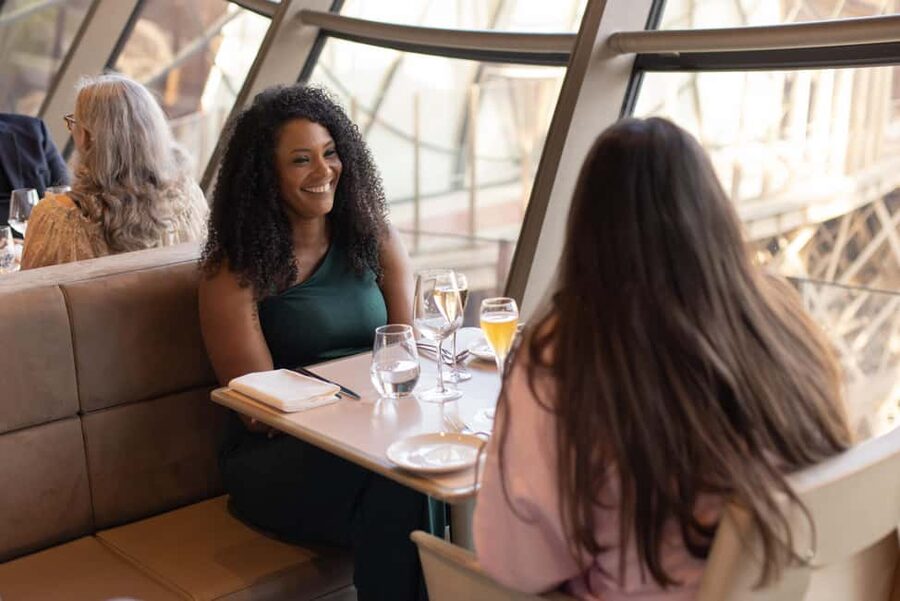 Paris: Eiffel Tower's Madame Brasserie 3-course lunch 12:00 - A 90-minute schedule with very little slack