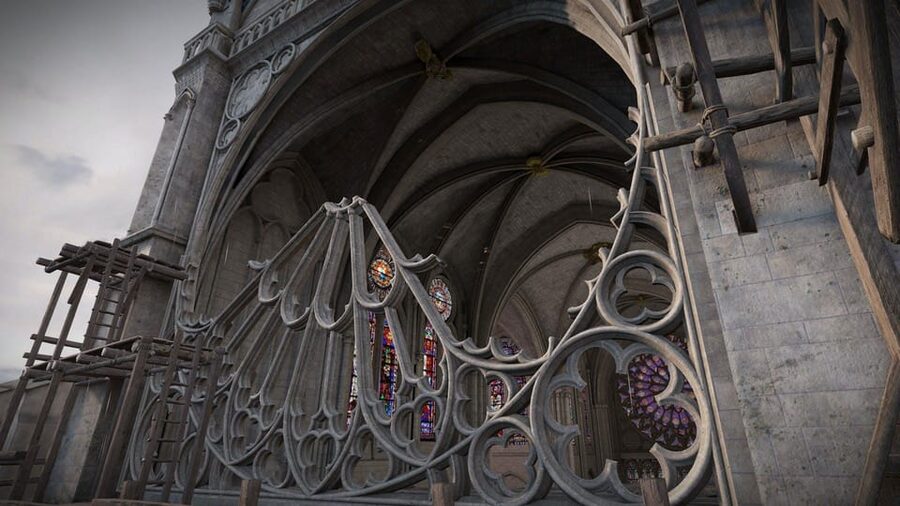 Paris: Eternal Notre-Dame VR Experience Ticket - The headset, backpack, and movement