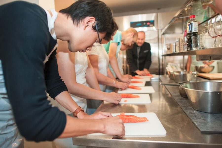 Paris: Full-Day Cooking Class with 3-Course Lunch - A three-course lunch with wine and cheese