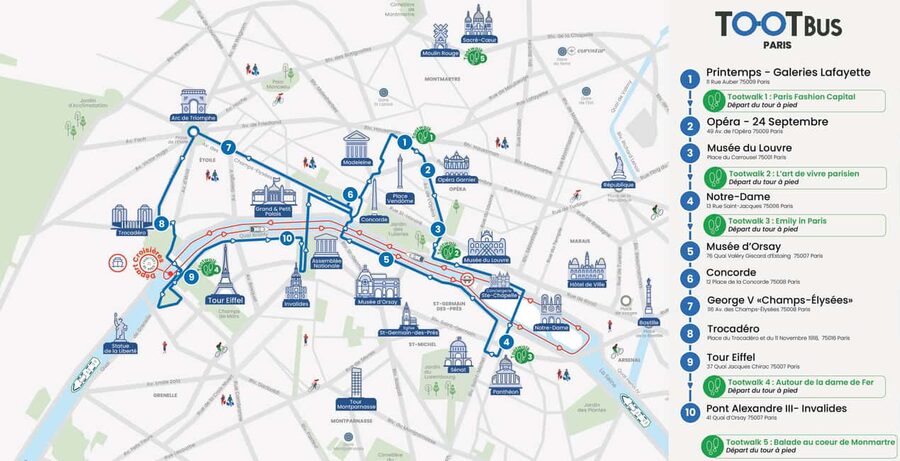 Paris: Hop-on Hop-off Bus Tour & Seine Cruise Bundle Tour - Key points to know before you book
