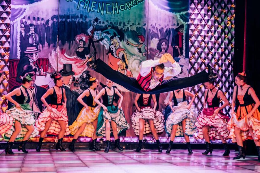 Paris: La Nouvelle Eve Cabaret Show with Champagne - The Belle Epoque room and close-up seating